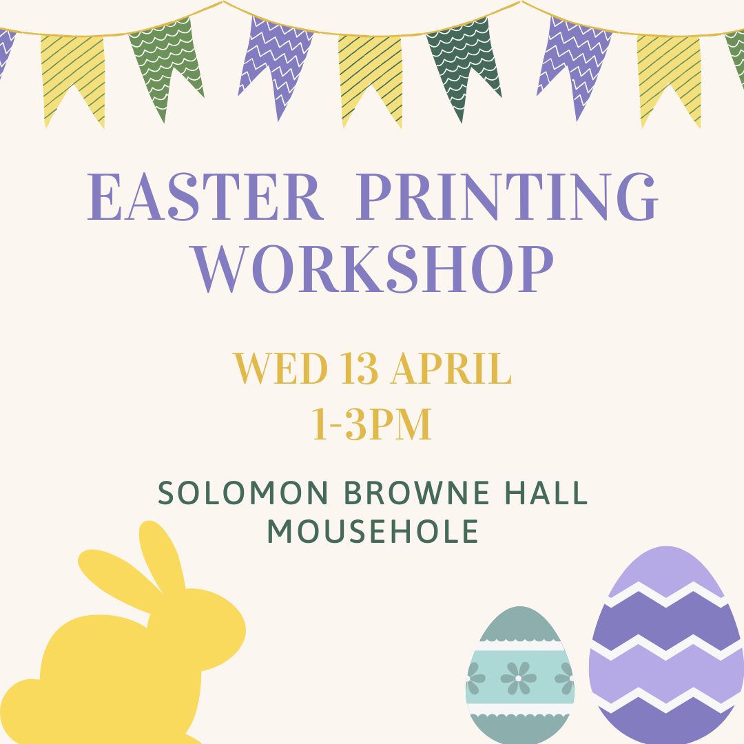 Printing workshop making Easter cards (age 10+)