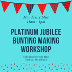 Platinum Jubilee Bunting Making Workshop