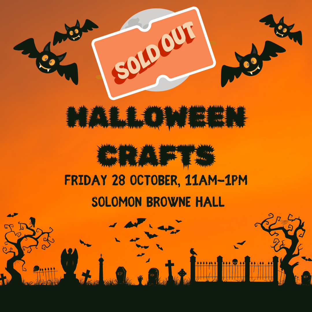 SOLD OUT - Half term Halloween family craft workshop