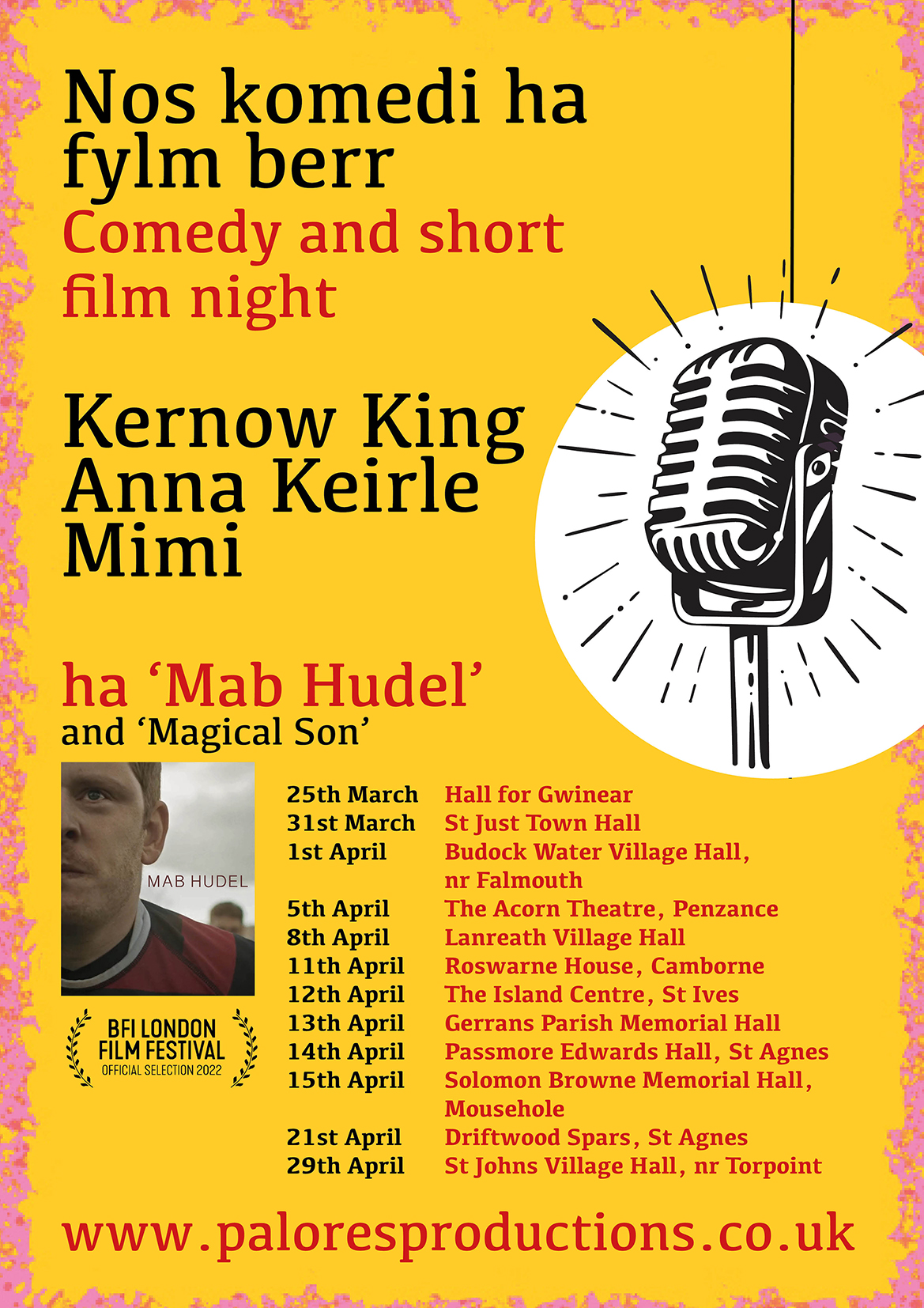 Comedy and short film night with Kernow King